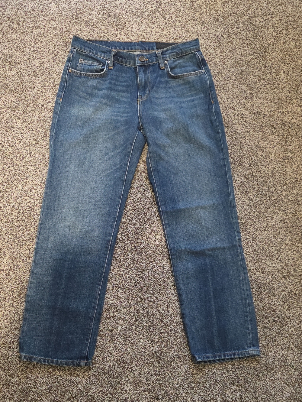 Zara Women's Medium Blue Straight-Leg Jeans